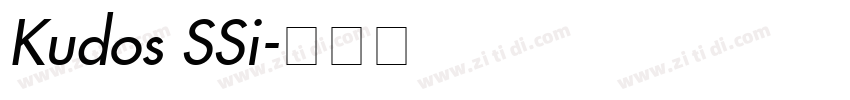 Kudos SSi字体转换
